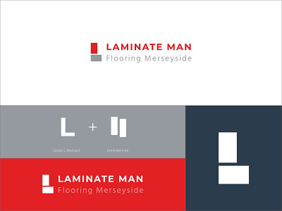Laminate Man Flooring Logo Concept app app design branding icon identitiy illustration logo typogaphy website