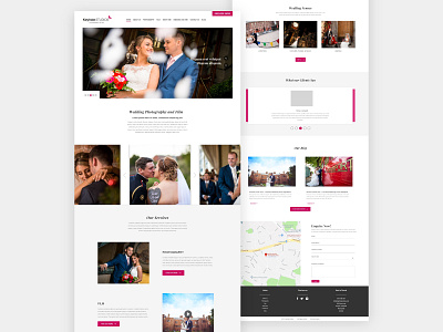 Keyhole Studios Website Concept landing page photography web design website design wedding wedding photography wordpress design wordpress development