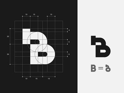 B=ბ b bilingual idolize irakli dolidze letter logo mark monogram symbol type typography ბ