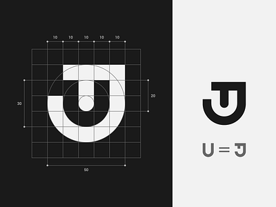 U=უ bilingual idolize irakli dolidze letter logo mark monogram negative space symbol type typography u უ