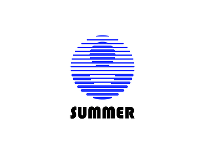 Summer brand circle identity idolize irakli dolidze lines logo mark mirage sea summer sun symbol visual water wave