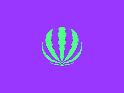 BALL - Cannabis ball brand cannabis high identity idolize irakli dolidze leaf logo marijuana mark sativa symbol visual weed