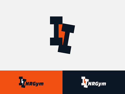 NRGym brand energy fitness flash gym identity idolize irakli dolidze logo mark negative space nrg nrgym sport symbol visual
