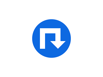 R – RETURN arrow idolize irakli dolidze mark minimalism negative r return sign space symbol