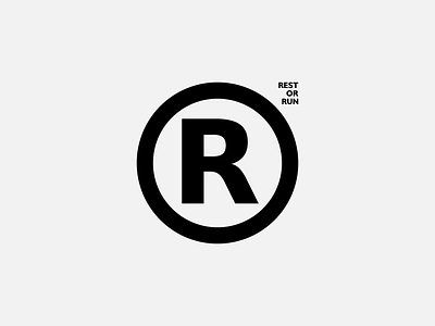 restORrun brand identity idolize irakli dolidze logo mark naming or r registered rest restaurant restorrun run symbol trade visul