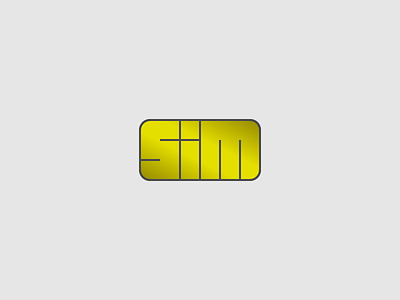 Sim identity irakli dolidze logo logotype mark sim symbol wordmark