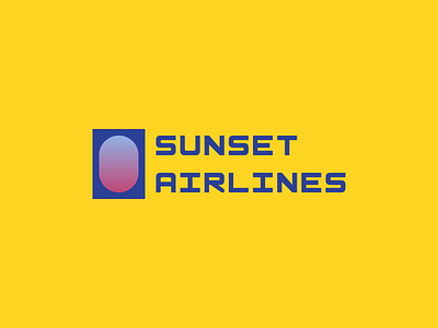 SUNSET AIRLINES aircraft airlines airplane brand flight identity irakli dolidze logo mark sunset symbol travel