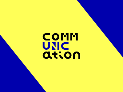 commUNICation ad advertising communication idolize irakli dolidze logo logotype mark negative space symbol unic unique