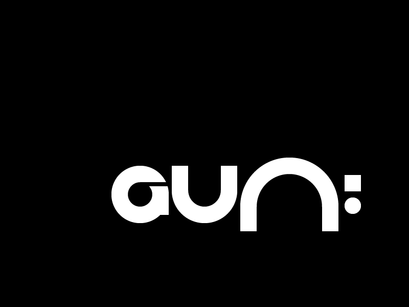 GUN g gun idolize irakli dolidze logo logotype mark n pistol symbol u wordmark