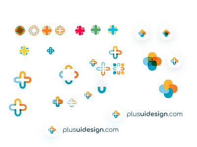 Plus UI Design logo process branding logo logo design logo process web