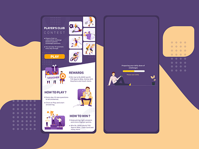 How to Play Landing Page club colorful design famous graphic design how to play illustration landing page loading minimal players popular poster poster design screens sports ui design unique vector