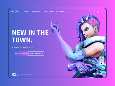 CyberGurl Landing Page Concept