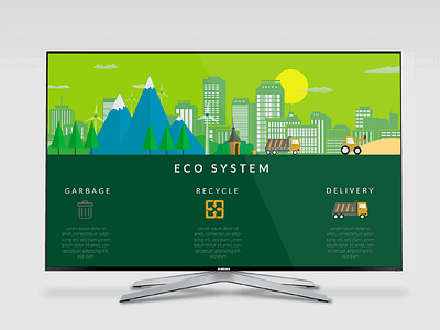 Eco System branding graphic design illustration poster ui website design