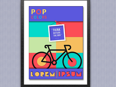 Pop poster colorful graphic design illustration pop poster poster