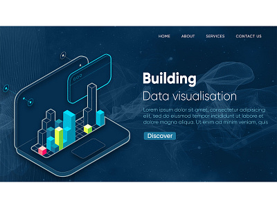 Data visualisation data building data visualisation graphic design landing page ui ux ui designer