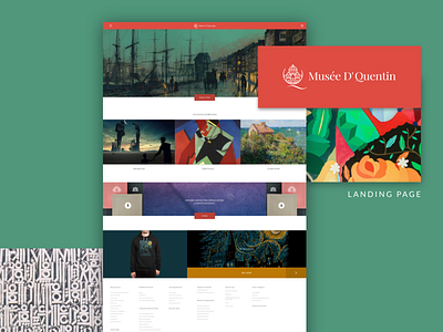 Musee D' Quentin- Website Landing Page adobexd design designer graphicdesigner graphics ui uidesign uiux ux web