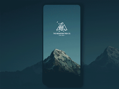 Mountain Trek App Concept adobe adobexd app appdevelopment design designer graphicdesigner identity interace interaction animation interaction design ui ui freestyle ui guide uidesign uiux uiux design uiuxdesign ux web