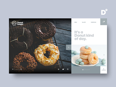 Website Design Concept- Donut Delight adobe adobexd appdevelopment brand design designer graphicdesign graphicdesigner graphics icon identity interaction design logo typography ui uidesign uiux ux vector web