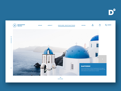 Website design concept for a tours & travel operator ui ux uiux web website design