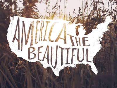 America The Beautiful america handwriting type wallpaper