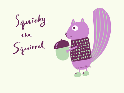 Squicky the Squirrel - Illustration