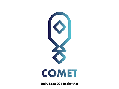 Daily Logo 001 Rocketship - Comet