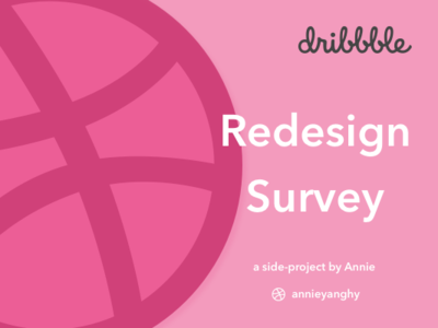 Dribbble Redesign Survey dribbble form redesign survey survey cake