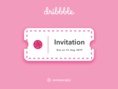 Dribbble Invite Contest by Annie