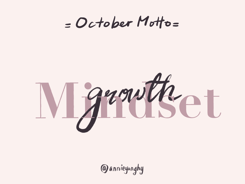 Growth Mindset brush lettering procreate calligraphy