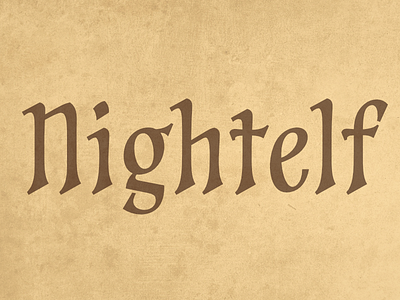 Nightelf font