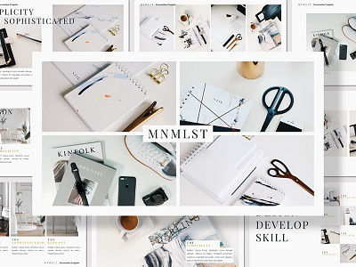 MNMLST - Presentation Template clean freebies google slides keynote lookbook minimal modern powerpoint simple stylish