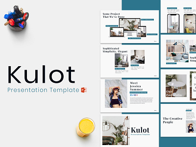 Kulot - Presentation Template chart clean creative fashion free template freebies google slides keynote lookbook minimal modern popular powerpoint simple