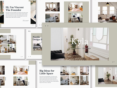 Kyla - Presentation Template creative free presentation free template freebies google slides keynote lookbook modern powerpoint