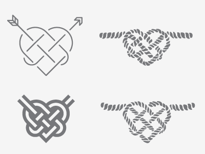 Heart Knot Variations