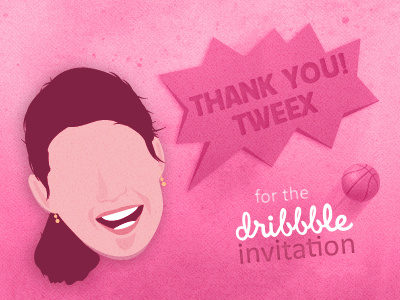 Dribbble Thanks Tweex dribbble invite