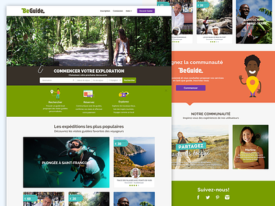 Beguide Website beguide branding community layout responsive travel ui website