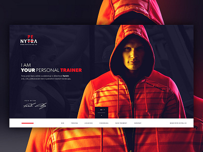 Personal Trainer brand clean fitness identity logo modern personal portfolio sport ux web webdesign