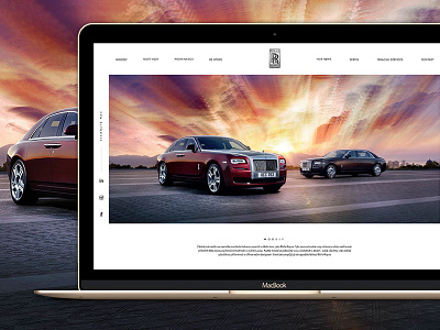 Rolls Royce Prague clean inspiration landing page luxury modern ui ux web webdesign white