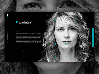 Palkovicova photographer clean inspiration luxury modern ui ux web landing page black webdesign