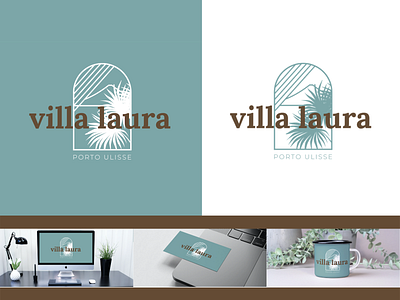 Villa Laura Logo Design branding design designer graphic design graphics illustration illustrator logo minimal typography