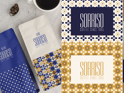 Sorrisso - Coffee Brand branddesign brandesigner branding coffee design designer graphic design graphics illustration illustrator logo pattern vector