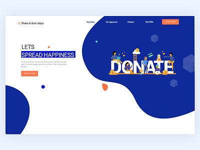 Donation Experience design design donate homepage