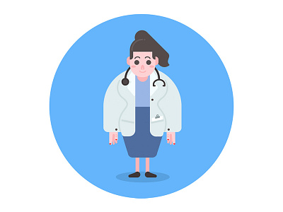 医生 doctor illustration treatment ui vector 医生，web