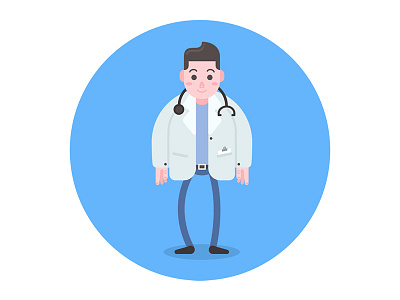 医生 doctor illustration treatment ui vector 医生，web