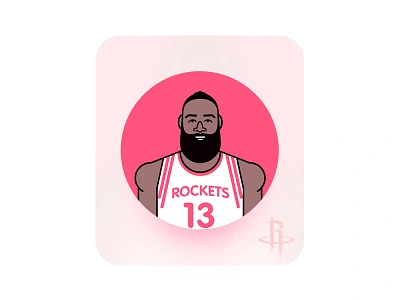 James Harden harden illustration james nba star ui vector web