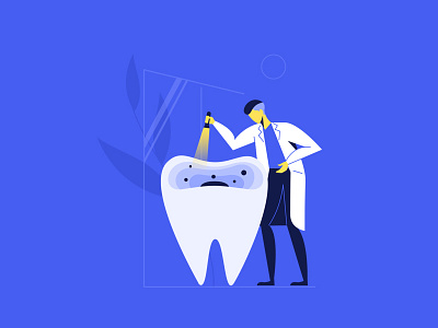 doctor dentist doctor illustration tooth treatment ui vector web