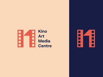 Kino Art Media Centre logo design art branding design graphic design kino logo logo design media