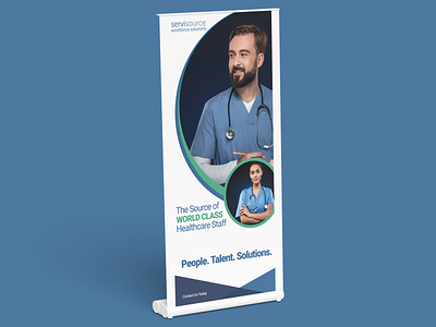 Servisource Pull Up Banner