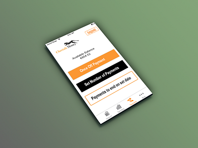 Payments Page Mockup - Cheetah Money app mockup cheetah money mockup payments payments page