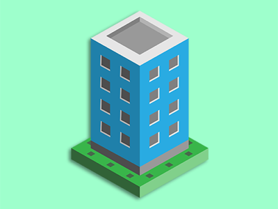 Isometric Business Tower business tower isometric tower